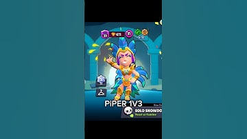 PiPER 1V3 On Duels Attacks Again 🤫 #brawlstars #piper #1v3 #rank35 #duels