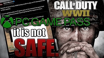 WARNING: Do NOT Play COD WWII on PC Gamepass.