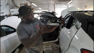 2021 Toyota CHR how to take the back door handle off and the door trim panel