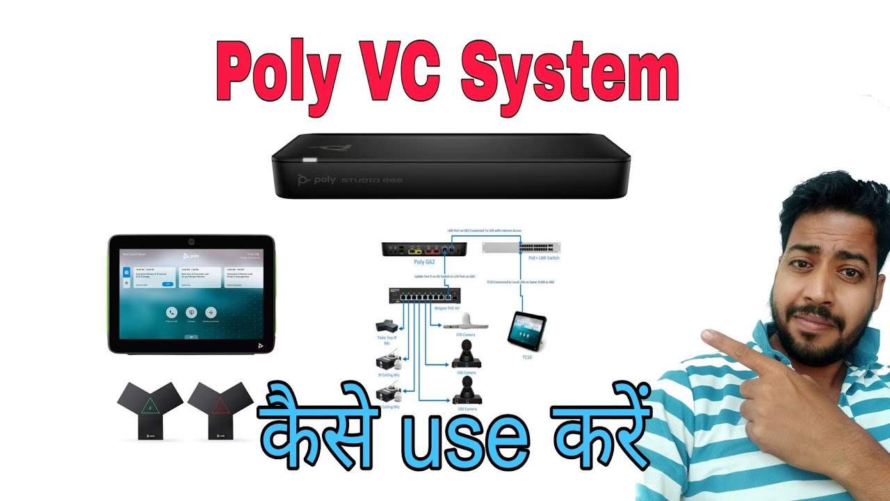 Polycom video conferencing system (VC System) Operate & use #poly - YouTube
