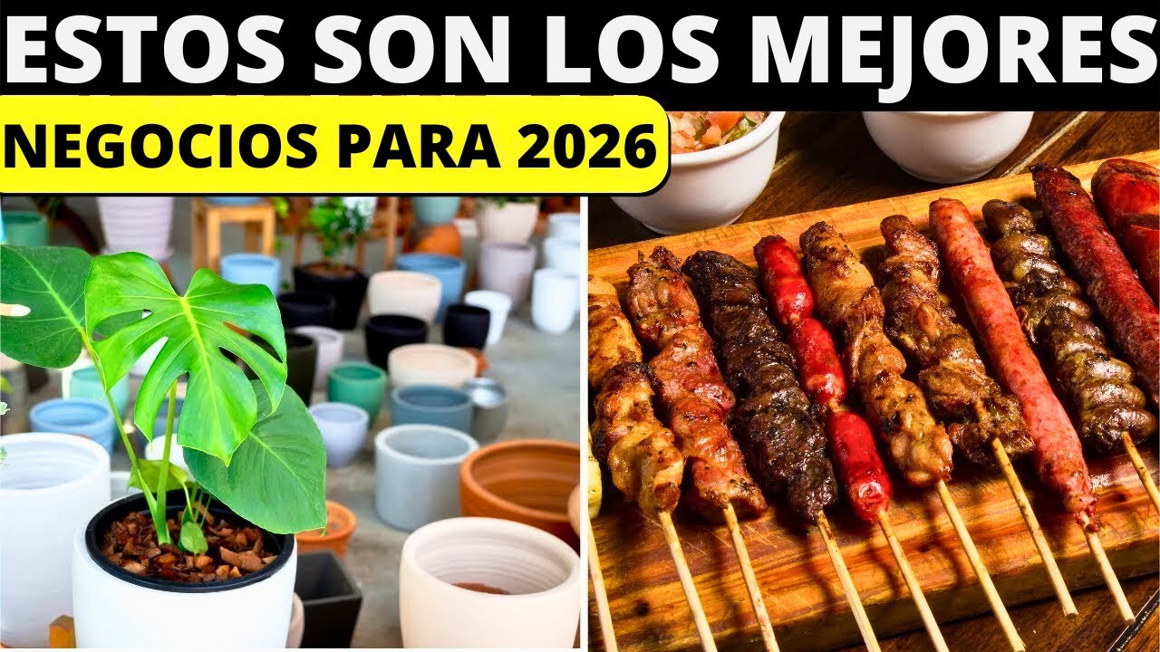 Los 10 Mejores NEGOCIOS PARA 2026 con poco dinero