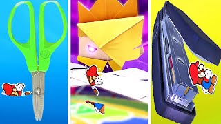 Paper Mario Origami King - All Boss Special Moves / Ultimate Attacks / Super Secret Moves