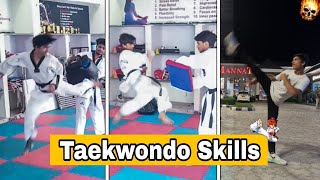 #2 Taekwondo Skills At Home and At Training Centre | Taekwondo Training Videos | Training For Fight