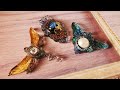 レトロパーツカボション作りレジン♪Retro parts cabochon making resin ♪