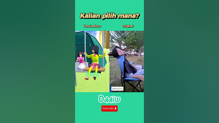 Camping pake tenda ada tili tili boom || Versi sakura dan original