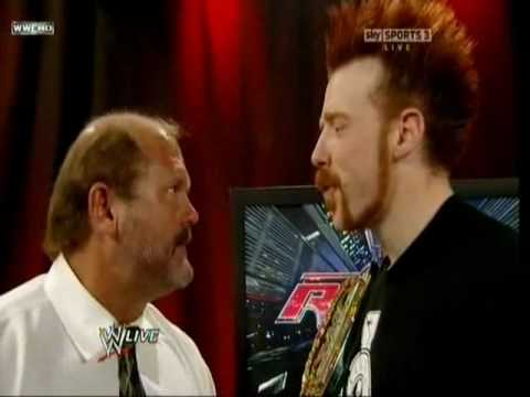 Josh Matthews interviews Arn Anderson and Sheamus interferences (RAW 07 05 2010)