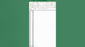 Add sequential numbers in excel 💯 #excel #formula