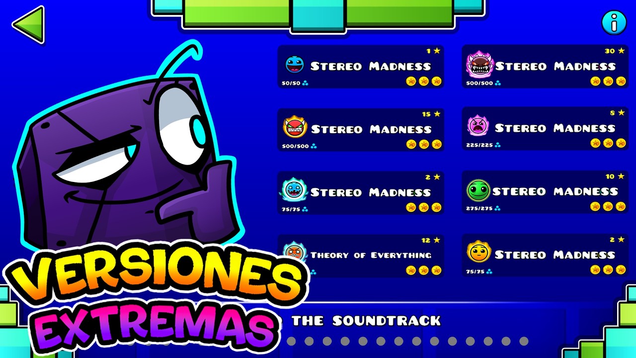!!!JUGANDO LOS NIVELES MÁS EXTREMOS DE STEREO MADNESS!!! | Geometry Dash 2.2