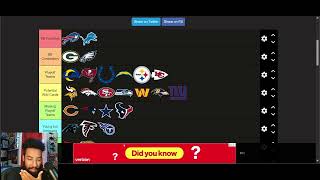 NFL Week 6 Recap and Updated team Tier List plus NFL Reddit Memes