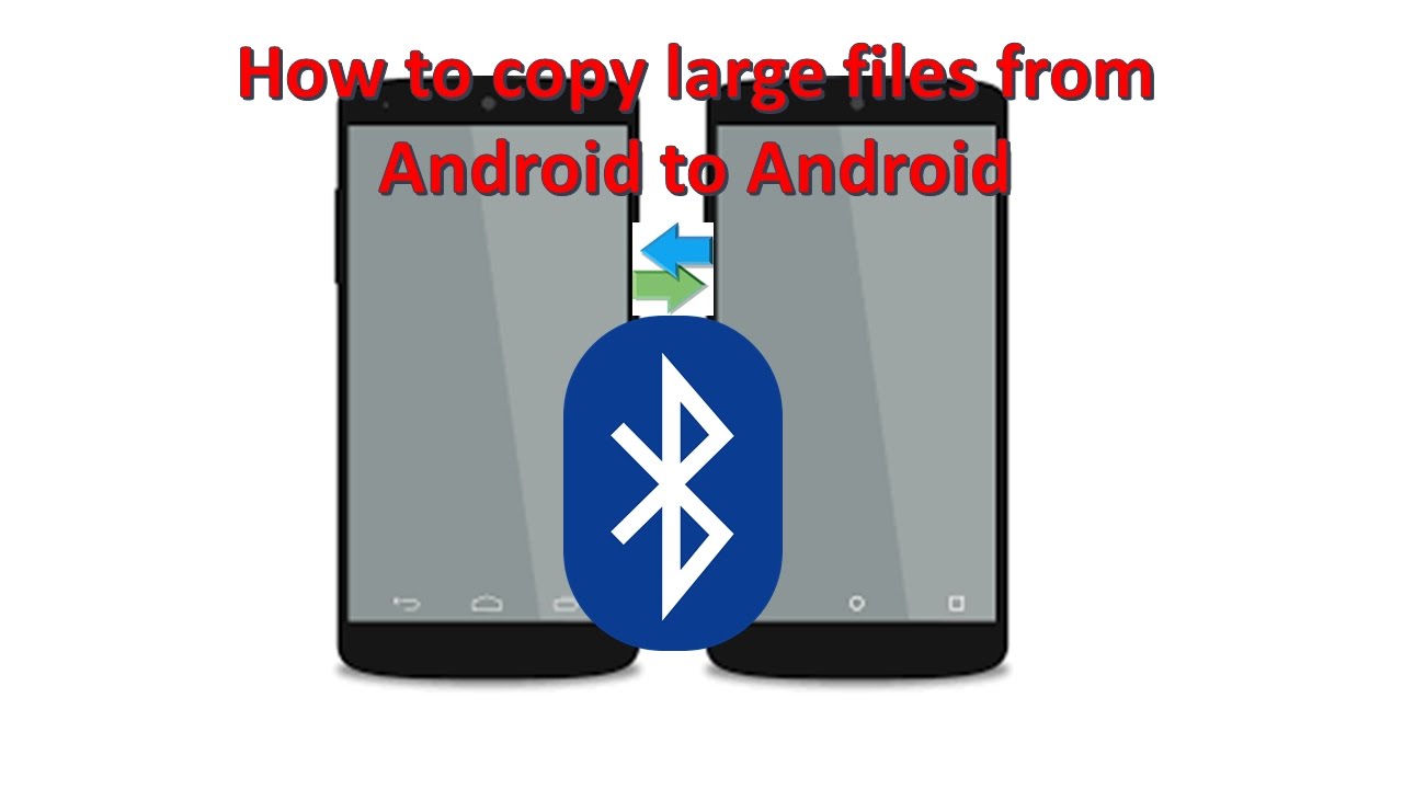 How to send a large file from Android to Android via BlueTooth - YouTube