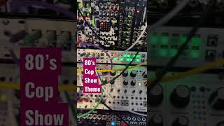 Got that 80’s Dramatic TV Show theme vibe on #eurorack #Modular  #Synth - bass, bass, and more bass