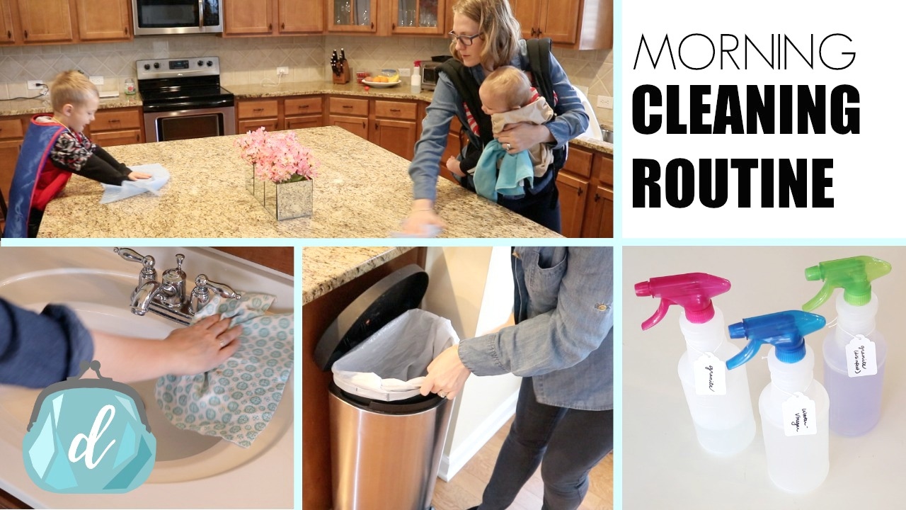 MORNING CLEANING ROUTINE 💚 Dollar Tree Products! YouTube