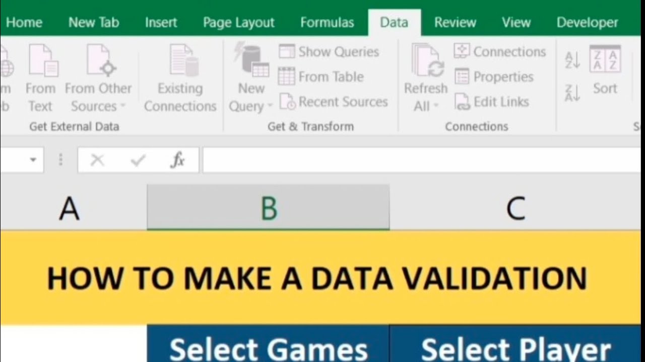 Data validation कैसे बनाएं Step-by-Step सीखें!!How to Use Data ...