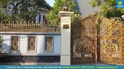 Mẫu Hàng Rào Với Vẻ Đẹp Choáng Ngợp Làm Bằng Nhôm Đúc