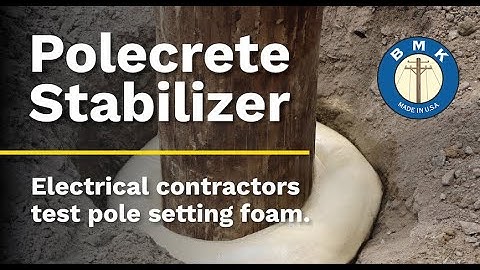 Polecrete Stabilizer Load Test: Xcel Energy & PAR Electrical Contractors Test Pole Setting Foam
