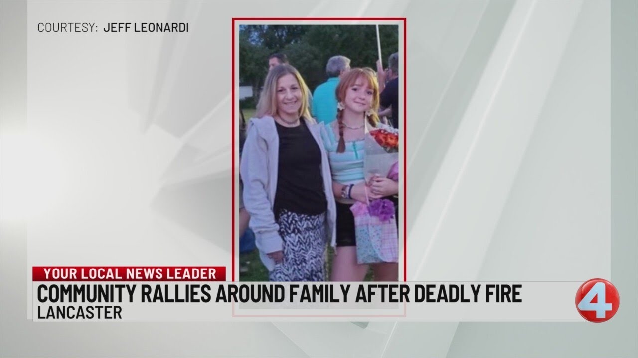 Community rallies around family after deadly fire in Lancaster - YouTube