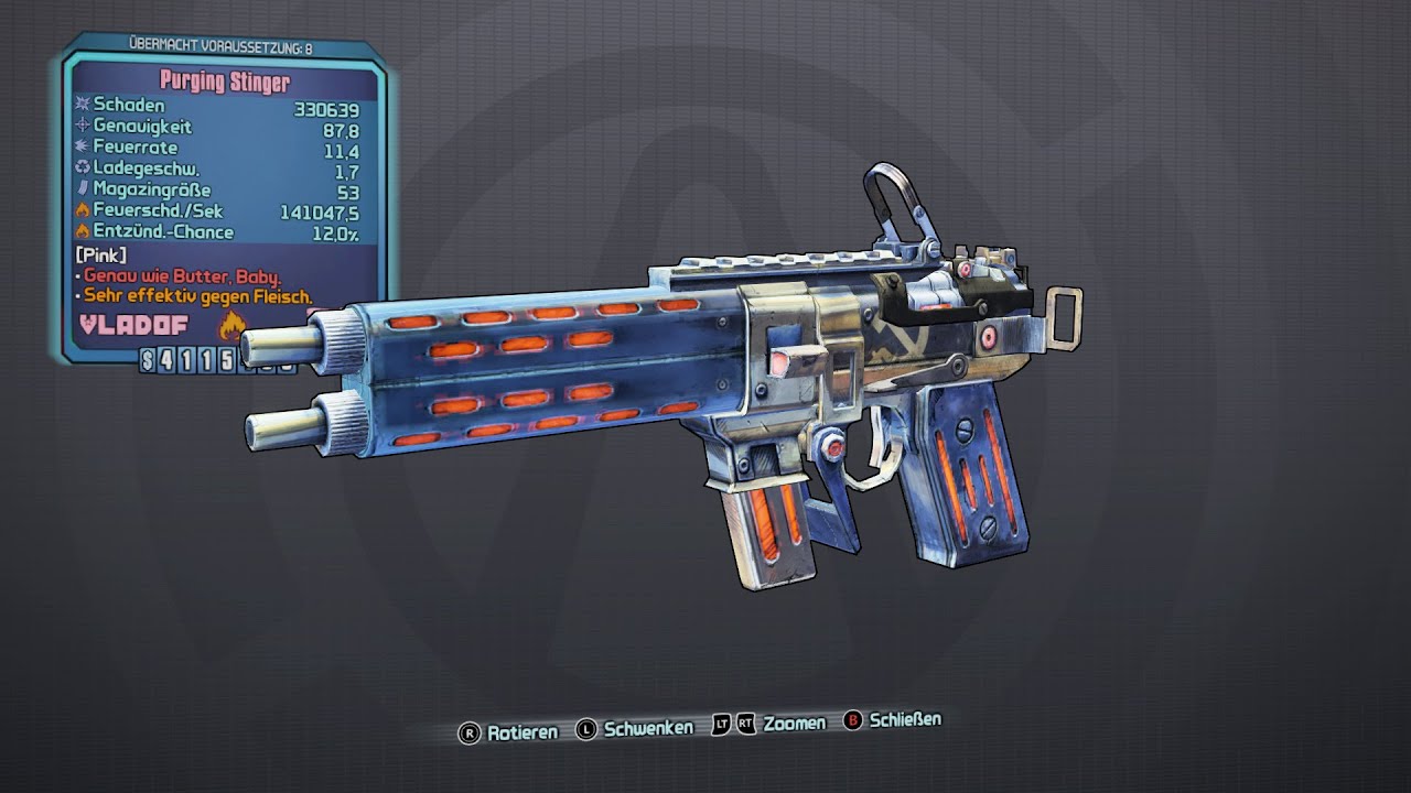 Borderlands 2 - Vladof Pistolen: Stinger