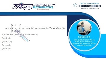 Question 25 | Linear Algebra | NET/JRF | June 2017