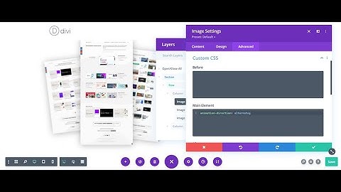 Divi foating images looping animations