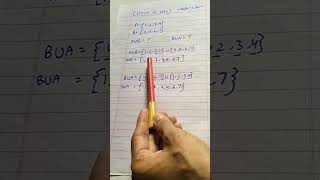 How To Find AUB?#maths#mathematics#mathsfun ##union#sets#shorts