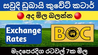 අද ඩොලරයේ 🇱🇰 මිල | Dollar rate today in sri lanka | saudi riyal | kuwait dinar exchange rates today