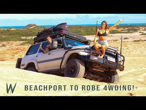 THE BEST BEACH 4WDING | Beachport to Robe | Salmon Catch & Cook