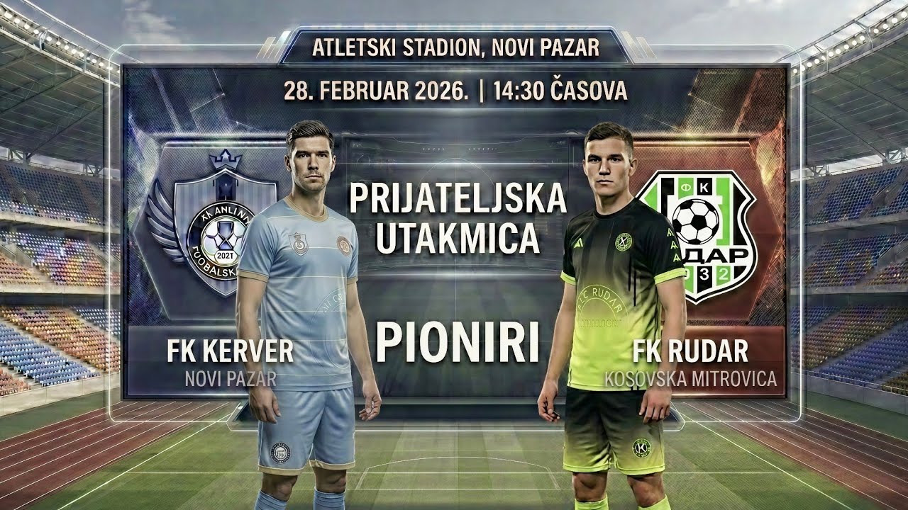PRIJATELJSKA UTAKMICA|| FK Kerver - FK Rudar || Atletski stadion Novi Pazar || PIONIRI 