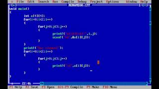 C Programming - 2D array