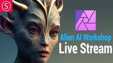 Photobash LIVE  - MidJourney  / Stable Diffusion  -  OlivioTutorials.com