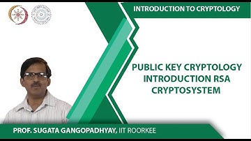 Public Key Cryptology Introduction RSA Cryptosystem