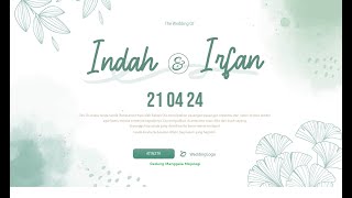 Live - Wedding Indah & Irfan - Gedung Manggala Mojolegi - Minggu - 21 04 2024