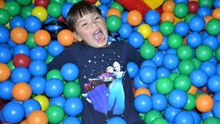 Indoor Playground Family Fun for Kids Play Center Slides Playroom with Balls TheChildhoodLife