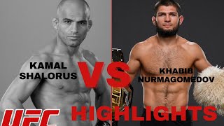 UFC Debut Showdown: Khabib Nurmagomedov Dominates Kamal Shalorus | HIGHLIGHTS