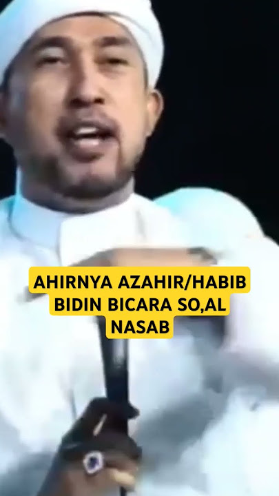 AHKIRNYA HABIB ALI ZAENAL ABIDIN BERBICARA NASAB