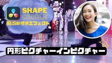 簡単！標準エフェクトだけで円形ピクチャーインピクチャー【ダビンチりリゾルブ18.5無料版】