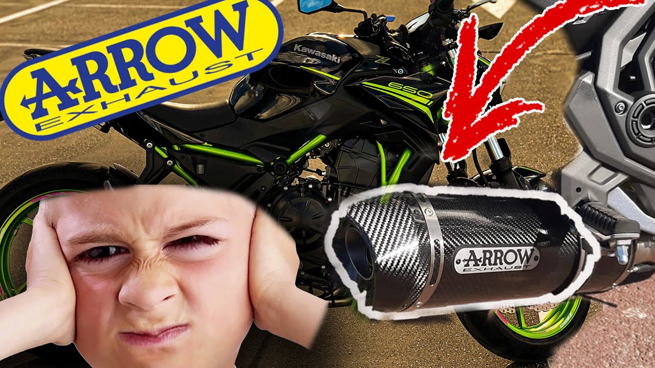 JE CHANGE LA LIGNE DE POT SUR LA Z650 ! LE BRUIT DU DIABLE 😱👿