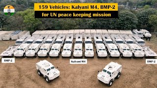 Indian Army sends massive fleet of 159 Vehicles including Kalyani M4 & BMP-2 for UN Peacekeeping