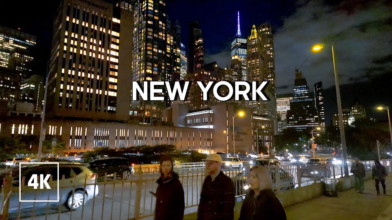 New York, Amerika Serikat | NYC | Jelajah Kota Malam 4K