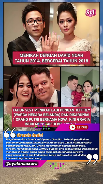 Kisah Cinta Gracia Indri: Dari David NOAH hingga Hidup Bahagia di Belanda‼️#shortsfeed #reels