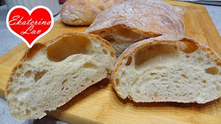 ЧИАБАТТА без замеса! Любимый ХЛЕБ в домашних условиях! Ciabatta recipe! Bread without kneading dough