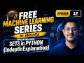 Episode 12: Sets in Python | Free MACHINE LEARNING course in Telugu #ai #ml #python #coding #telugu