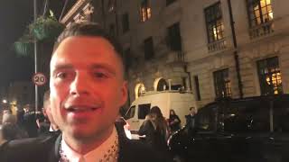 SEBASTIAN STAN MEETS FANS AT THE BAFTA AFTER PARTY LONDON