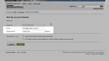 Kingston Library - eAudio Book Downloads - Part 4 - My Account details