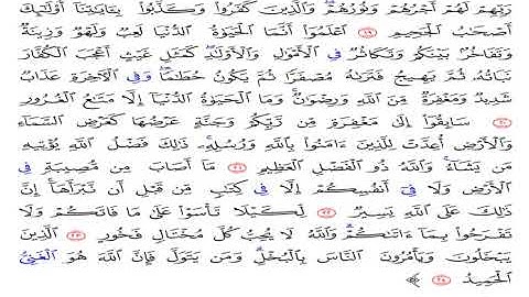 سورة الحديد من الآية (19) حتى الآية (24)
