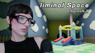 Liminal Space ASMR ⟢ Playrooms 2 🛝🏰 (gum whispering)