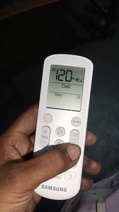 how to use samsung ac remote control