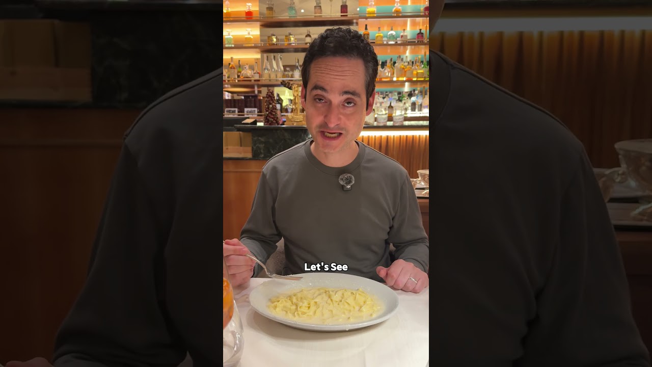 I tried the original Fettuccine Alfredo in Rome, Italy
