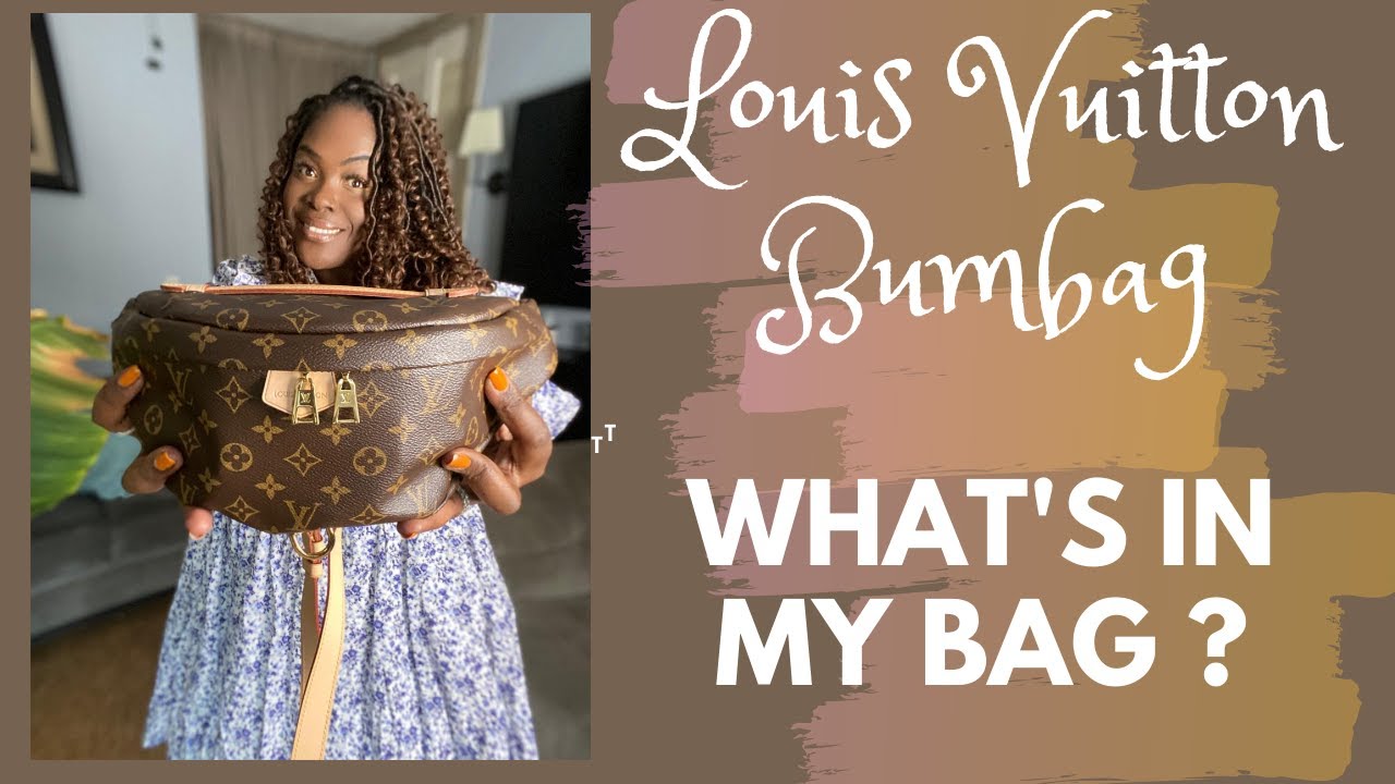 Whats in my bag? #louisvuitton #bumbag #lvbumbag #saks