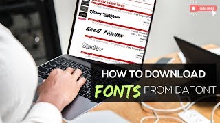 Dafont tutorial | FREE fonts for your computer