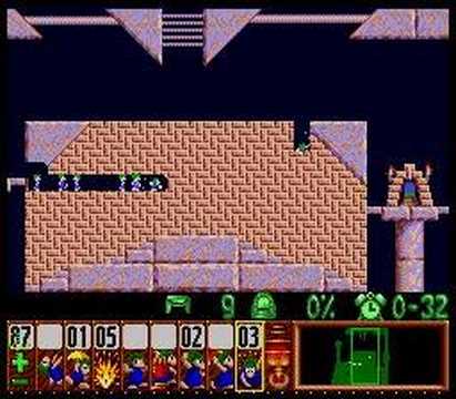 Lemmings - Mayhem Level 27 Solution